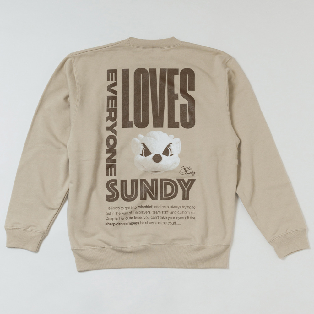 SUNDY CREW SWEAT（サンドベージュ） 詳細画像 ‐ 7